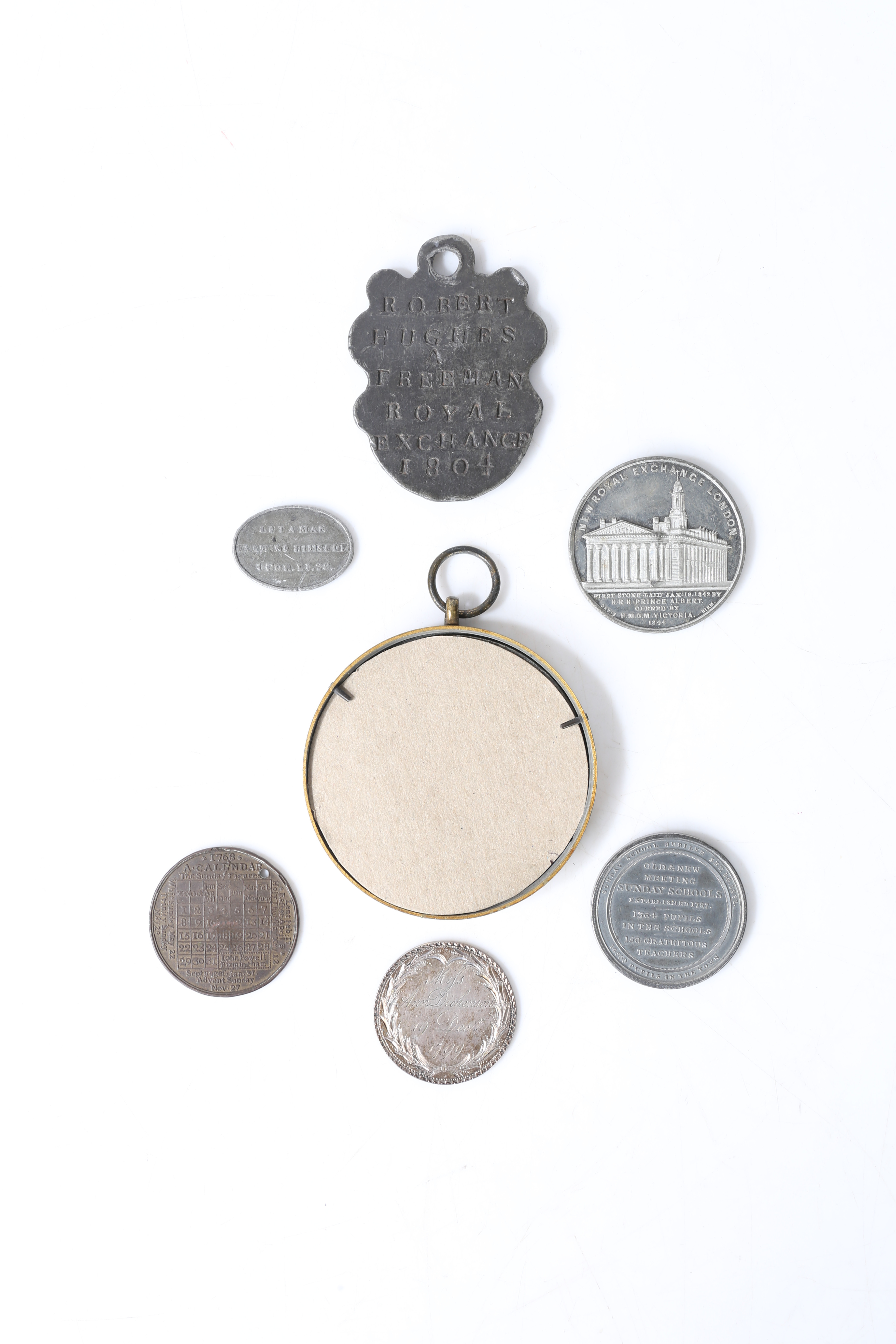 A COLLECTION 18TH CENTURY AND LATER TOKENS AND MEDALLIONS. - Image 9 of 9