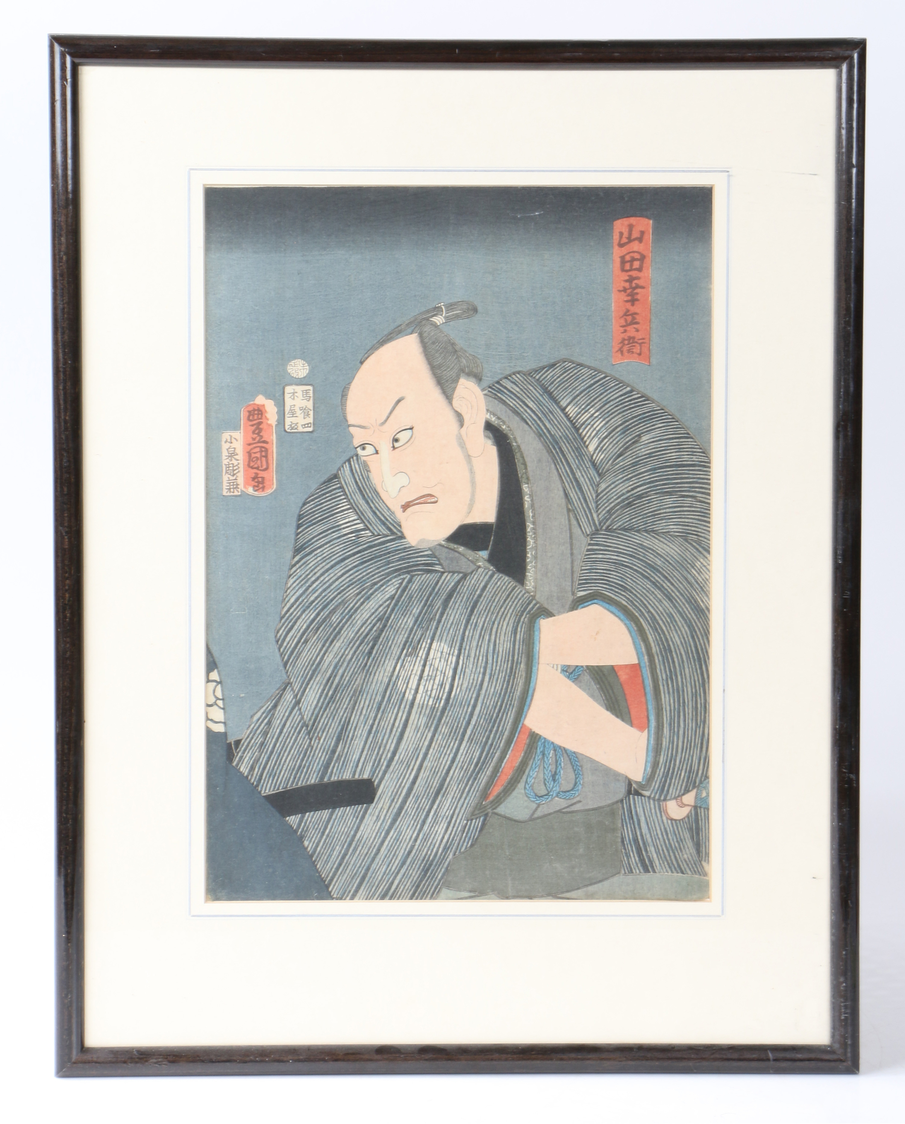 UTAGAWA KUNISADA OR UTAGAWA TOYOKUNI III (JAPANESE 1786-1865) "SAMURAI".