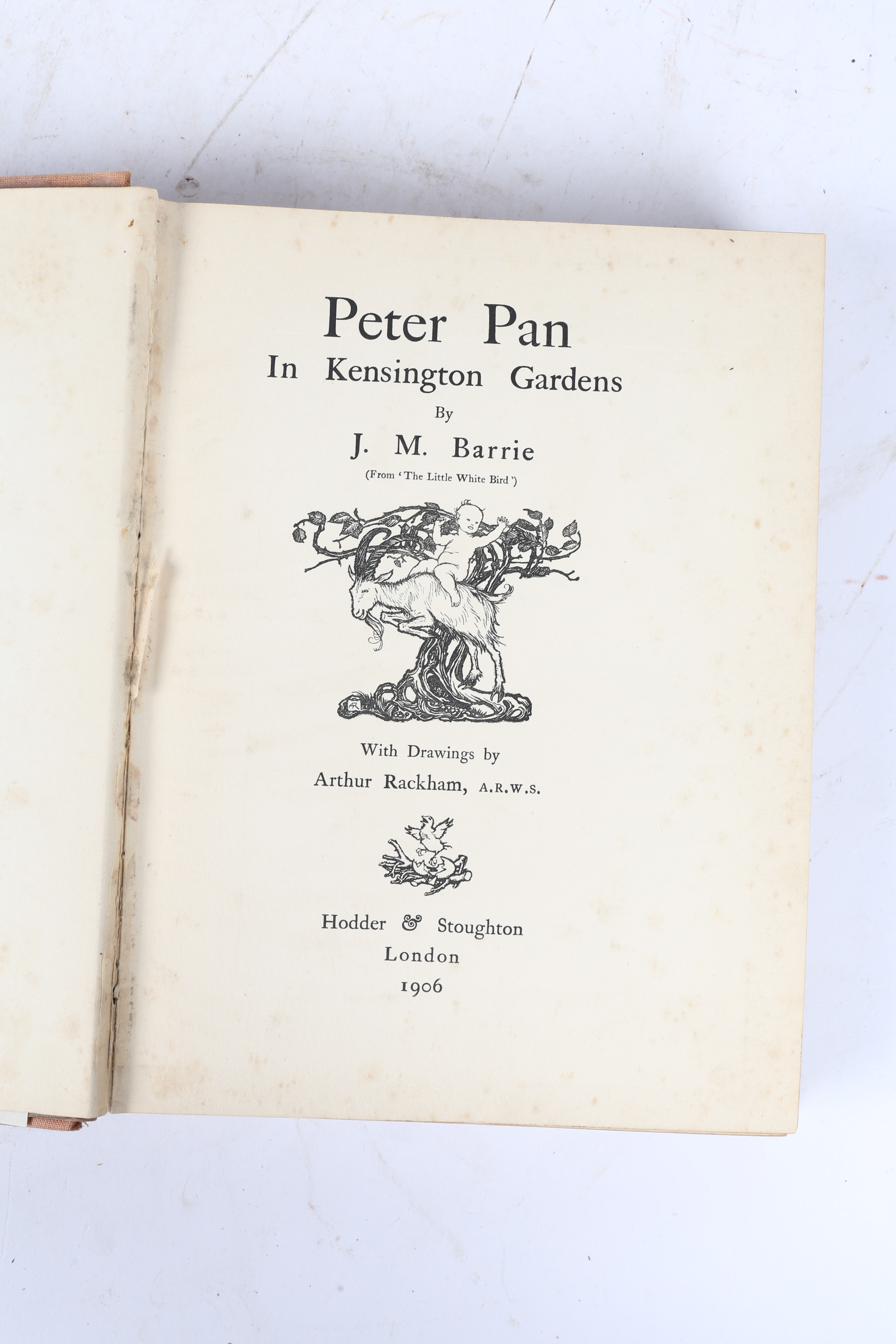 J. M. BARRIE "PETER PAN IN KENSINGTON GARDENS" 1ST EDITION ILLUSTRATED BY ARTHUR RACKHAM. - Image 5 of 10