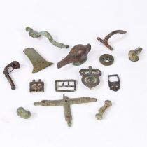 A COLLECTION OF ANGLO-SAXON/MEDIEVAL COPPER-ALLOY ARTEFACTS.