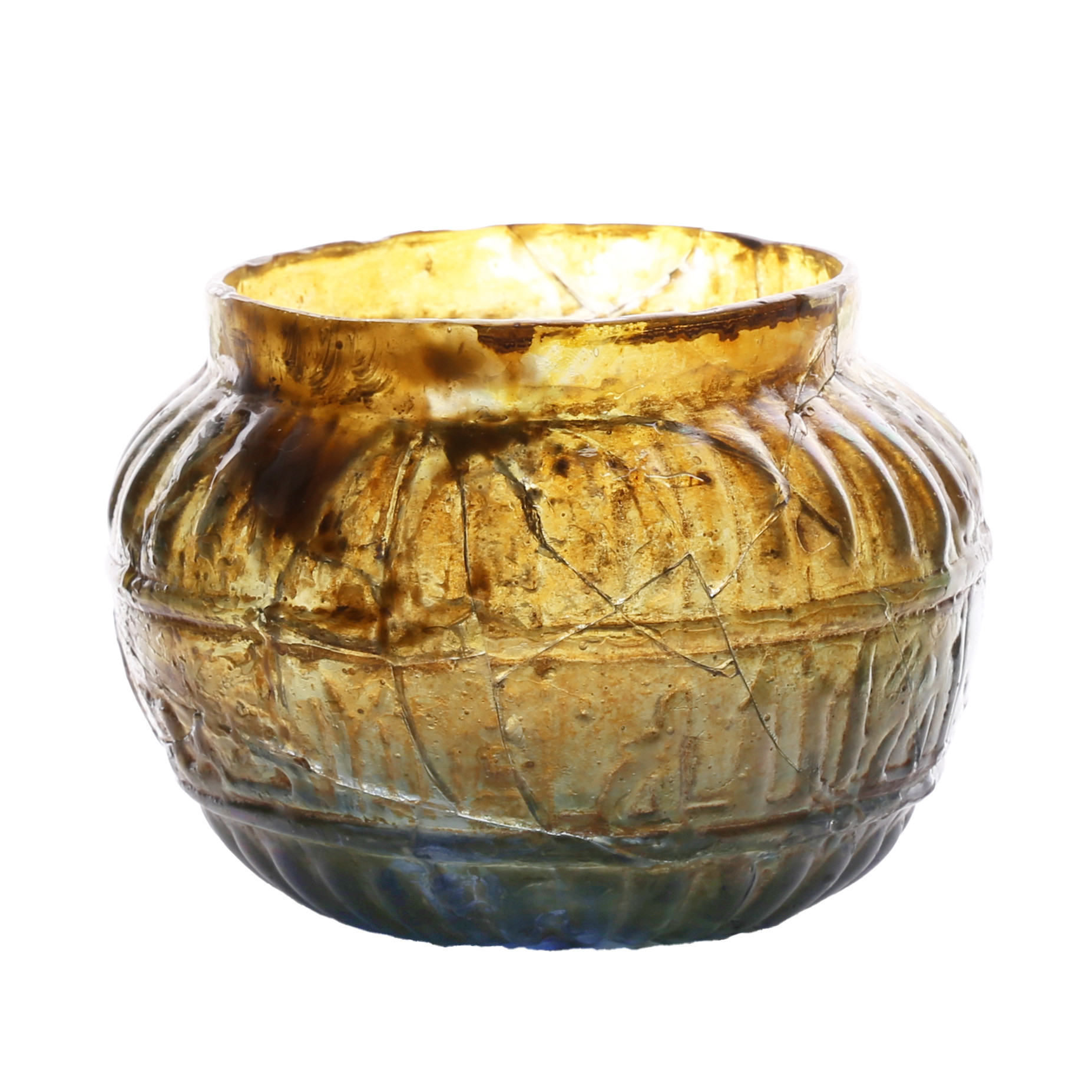 A ROMAN GLASS BOWL, 2ND – 3RD CENTURY A.D.