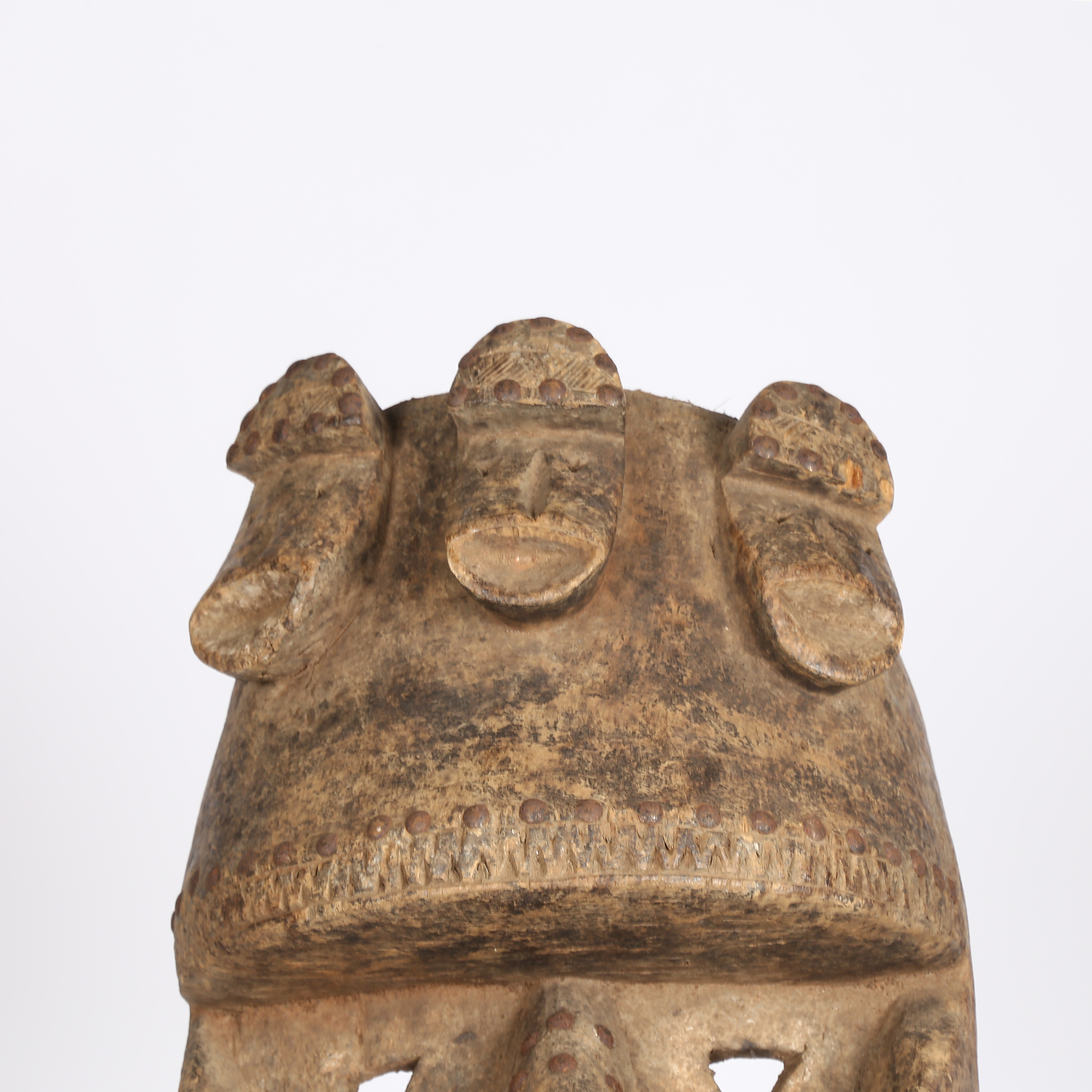 A EXTREMELY LARGE DAN KRAN MASK, LIBERIA. - Image 2 of 7