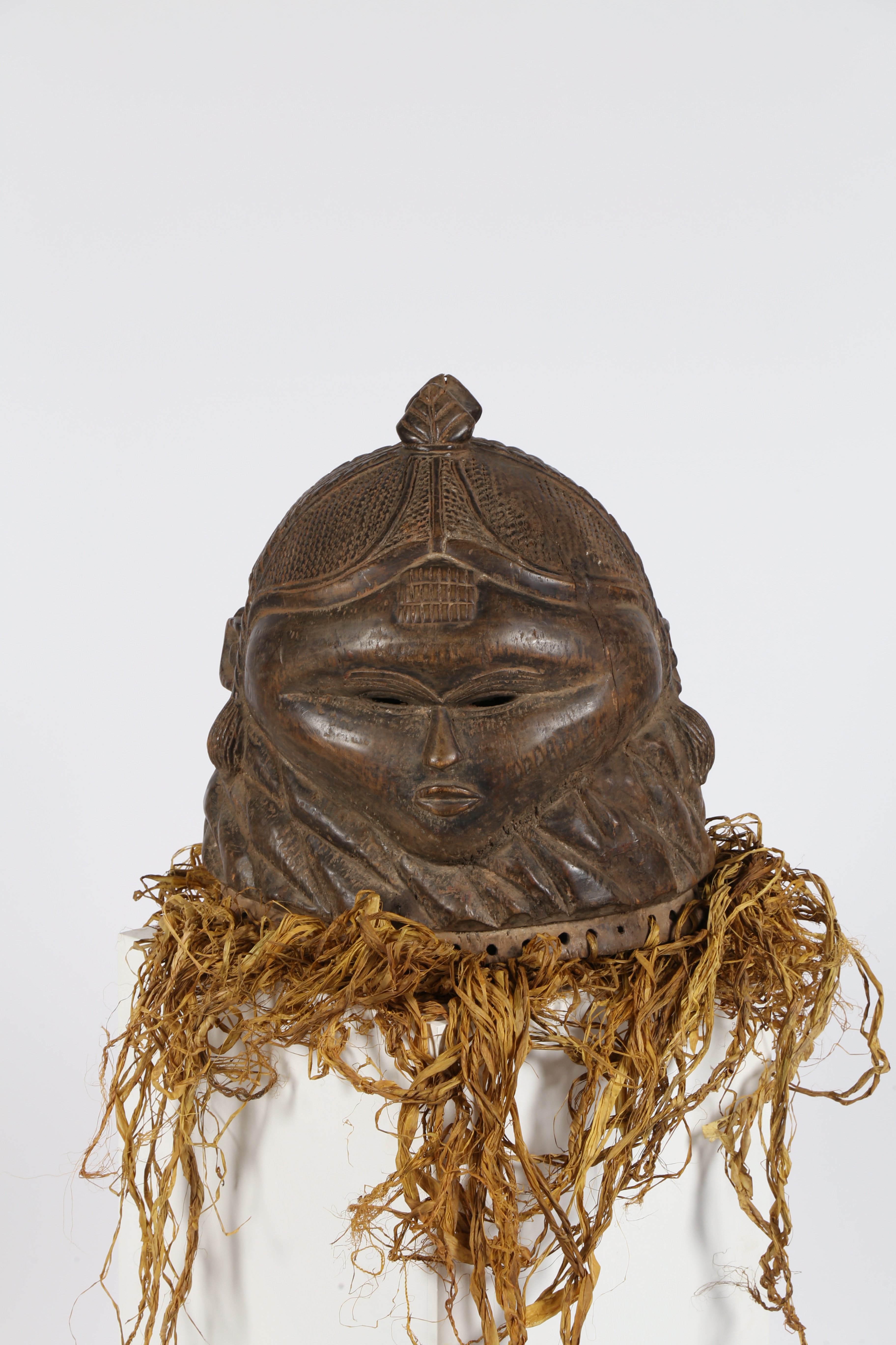 A MENDE HELMET MASK, SIERRA LEONE. - Image 6 of 7