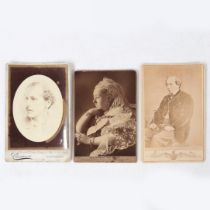 THREE VICTORIAN CABINET CARDS (3).