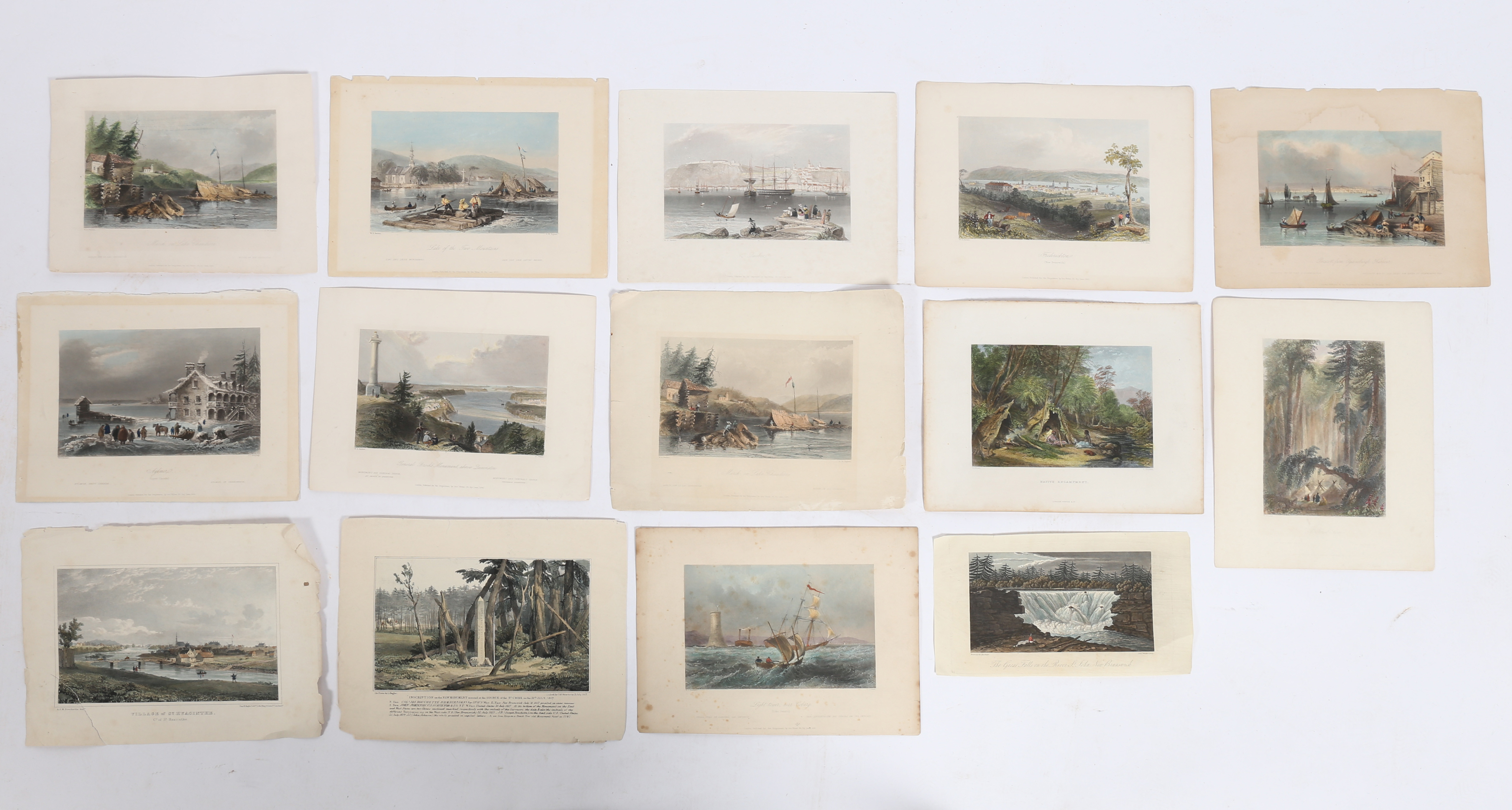 A COLLECTION OF 19TH CENTURY NORTH AMERICAN ENGRAVINGS. - Image 2 of 12