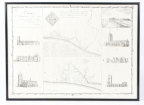 JOSHUA KIRBY & THOMAS GARDNER "A PLAN EXHIBITING THE REMAINS OF THE ANCIENT CITY OF DUNWICH, A.D. 15