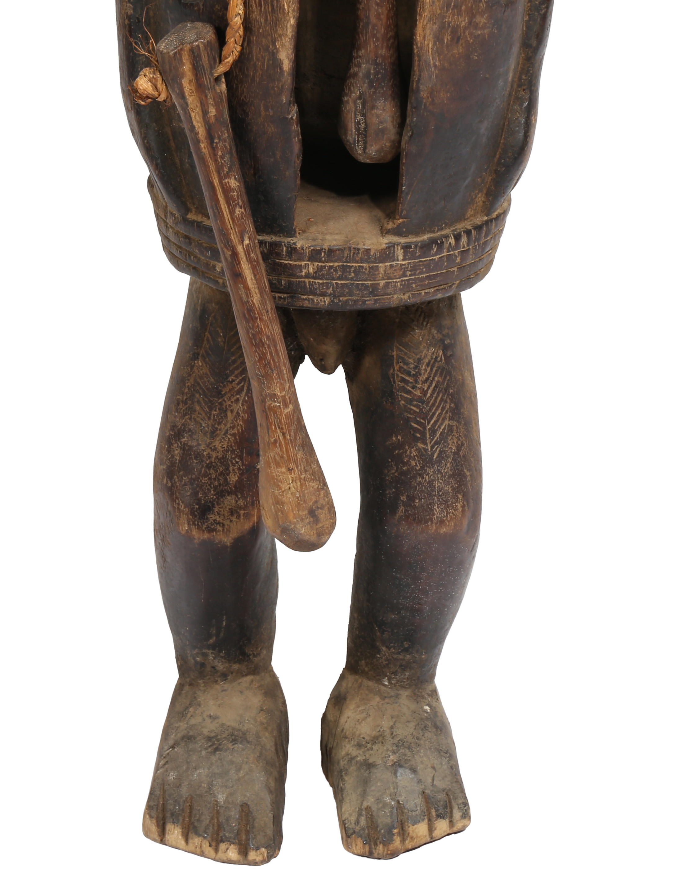 A DAN FIGURE SLIT DRUM, IVORY COAST/COTE D'IVOIRE. - Image 4 of 6