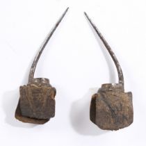 A PAIR OF EARLY 19TH CENTURY COCKFIGHTING SPURS.