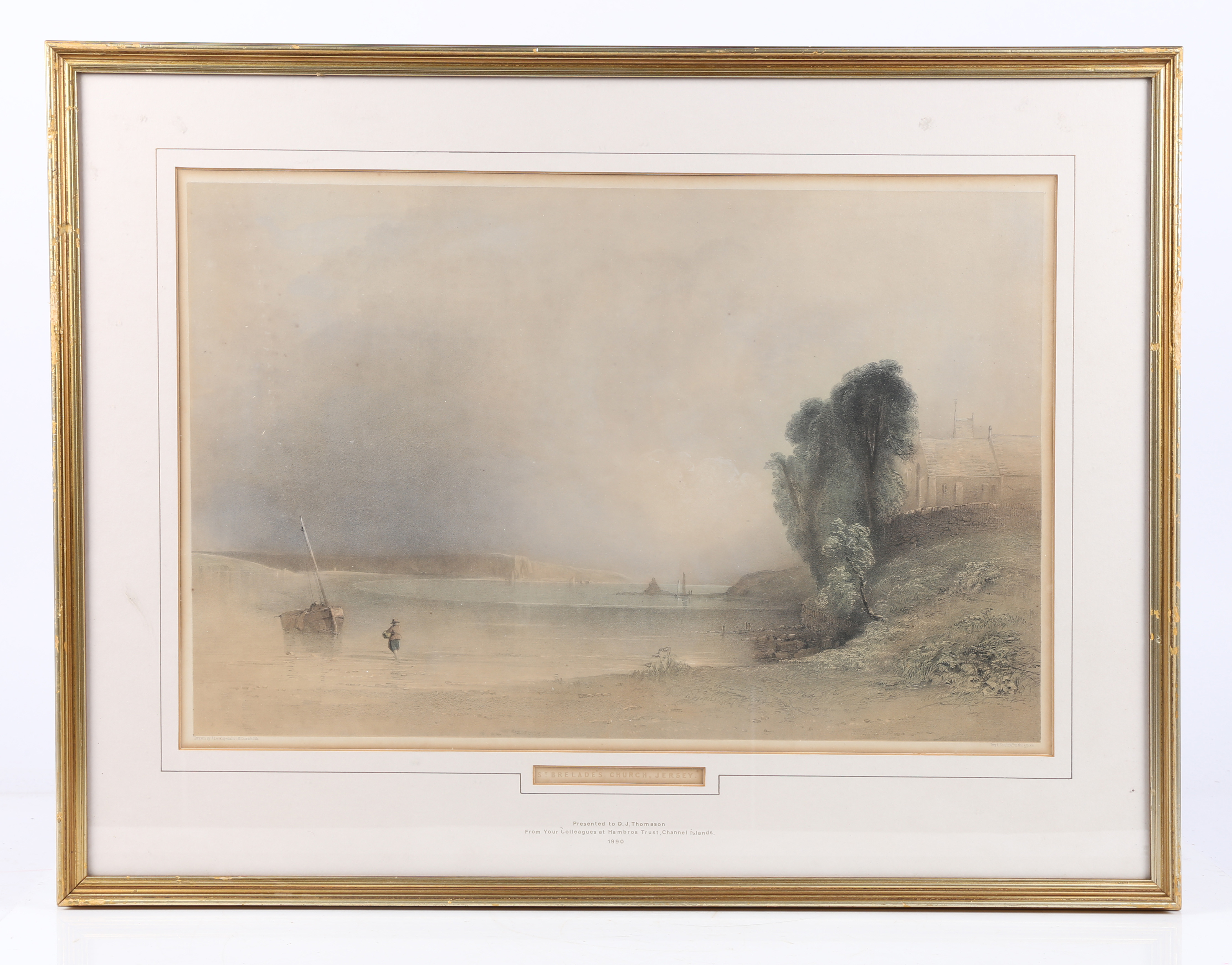 J LE CAPELAIN (19TH CENTURY) "THREE VIEWS OF JERSEY". - Image 4 of 6