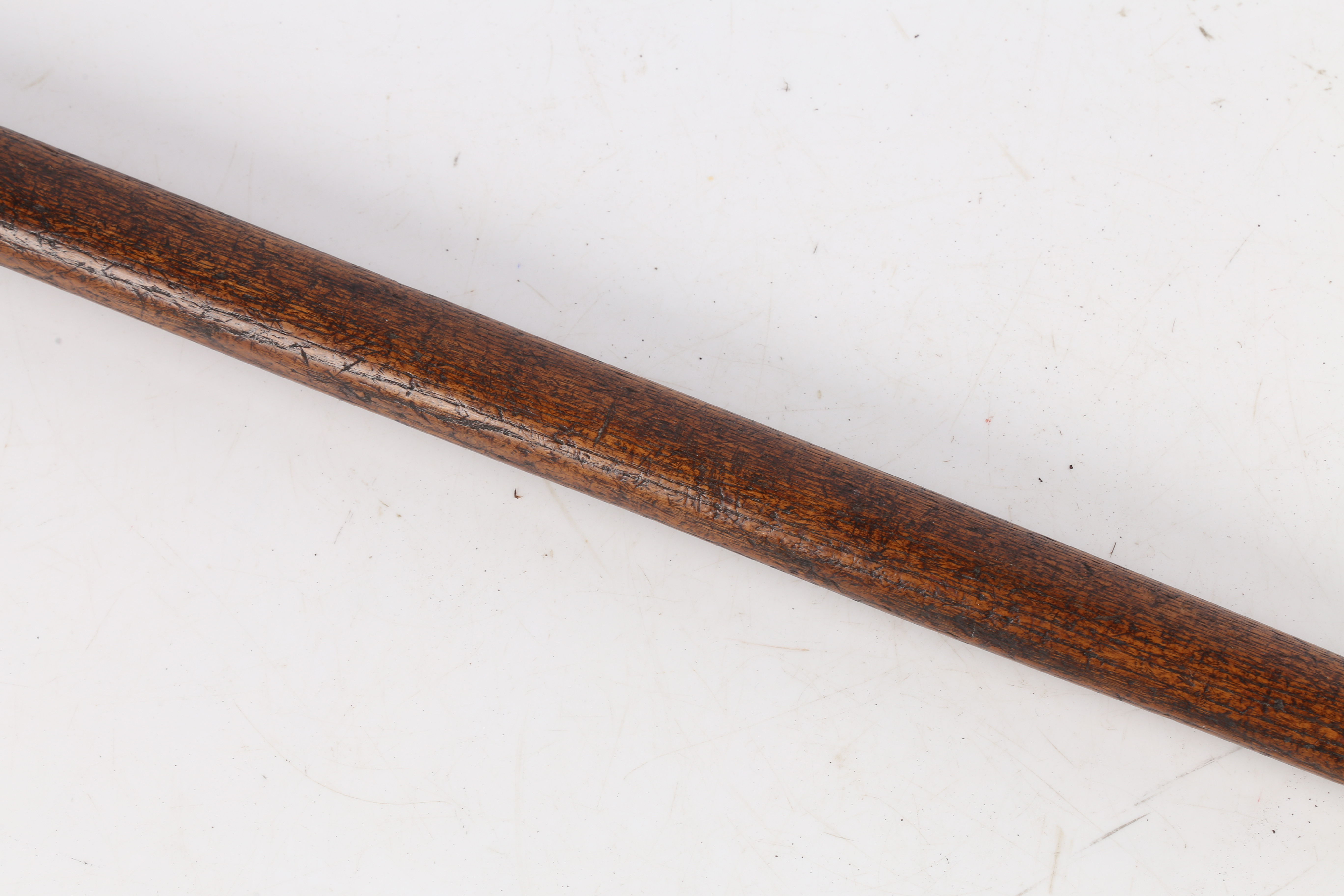 A 19TH CENTURY BRITISH MOUNTAINEERS ICE PICK AXE. - Image 3 of 7