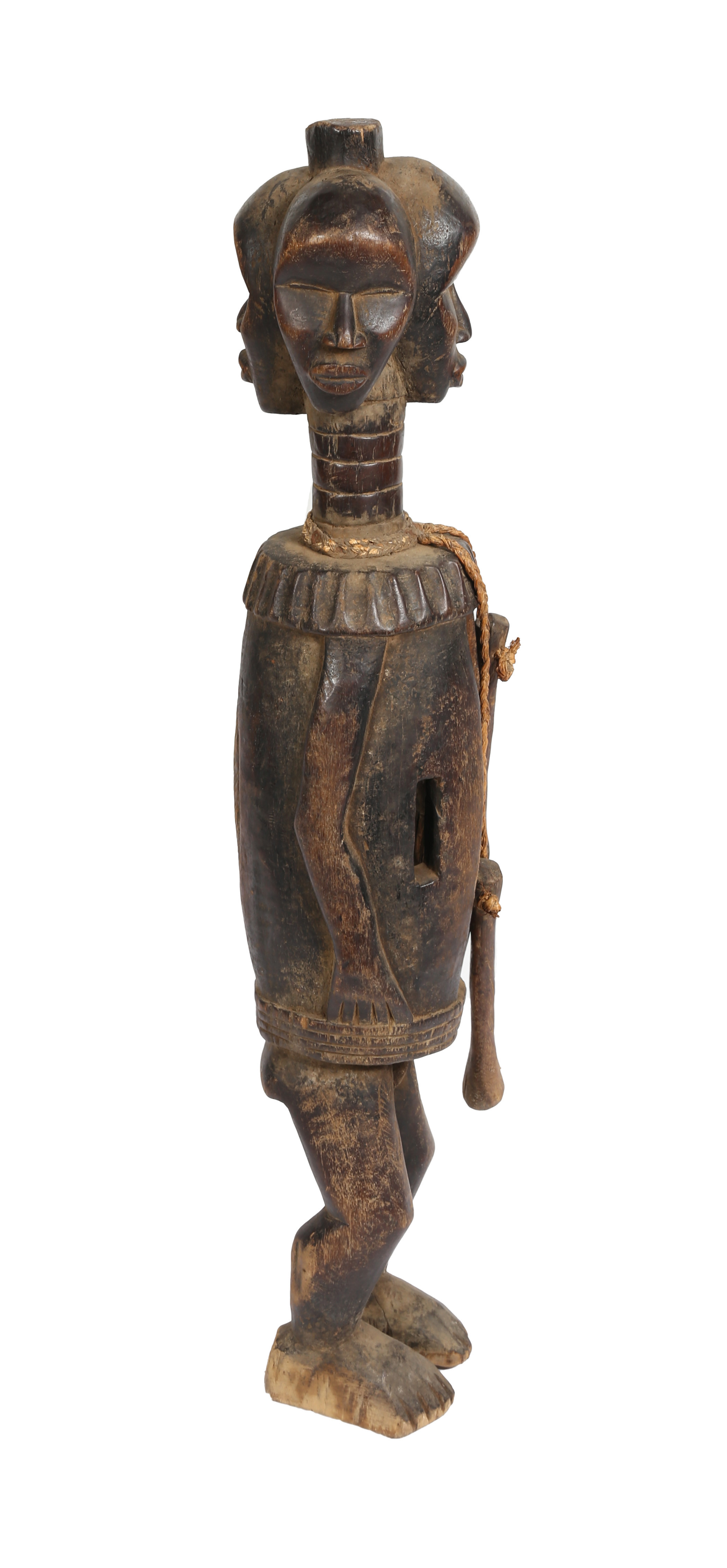 A DAN FIGURE SLIT DRUM, IVORY COAST/COTE D'IVOIRE. - Image 6 of 6