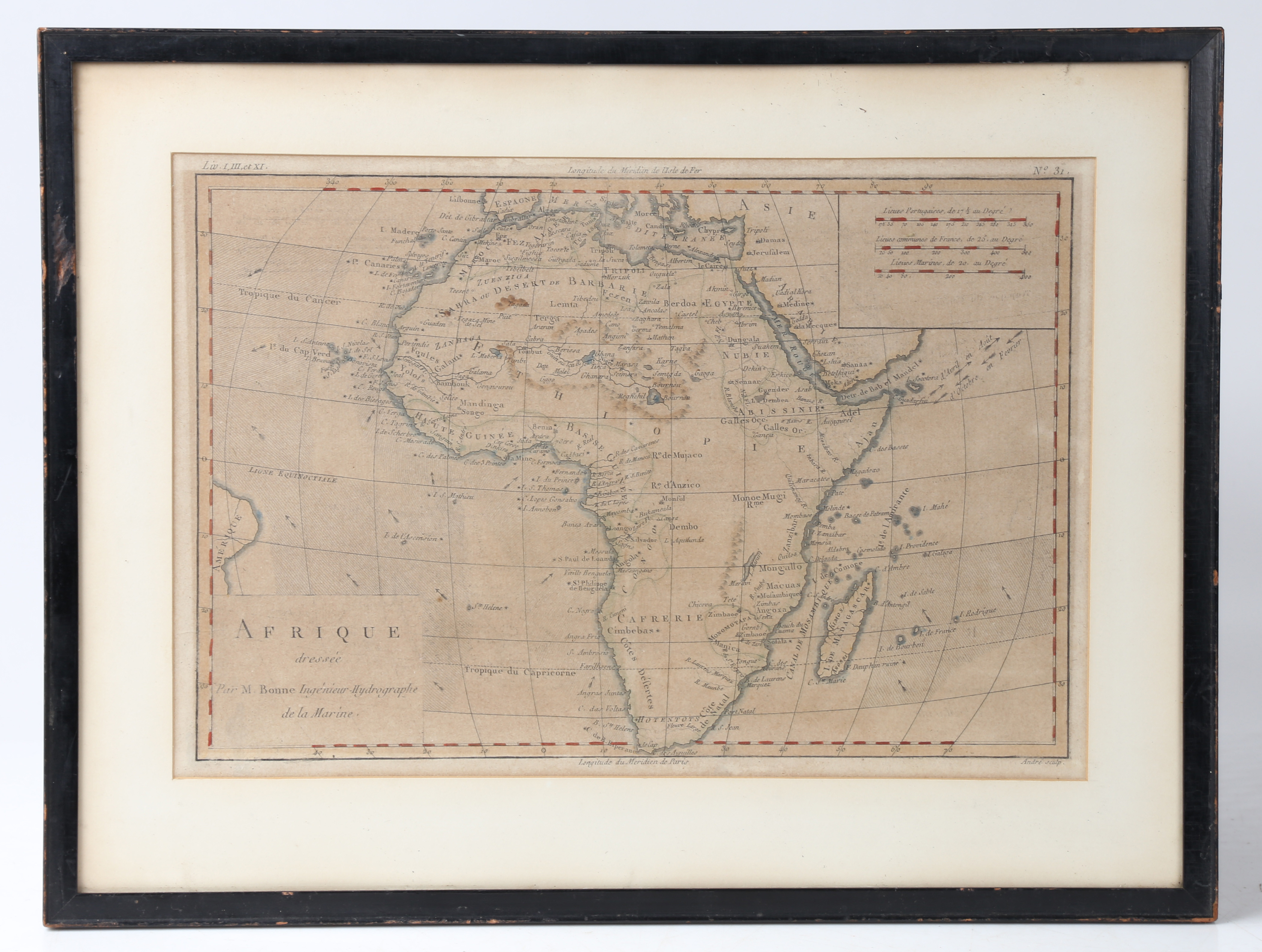 M BONNE (FRENCH 17TH/18TH CENTURY) "AFRIQUE".