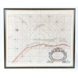 A SEA CHART OF YARMOUTH AND THE SANDS ABOUT IT, BY CPT GREENVILE COLLINS.