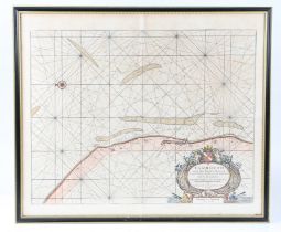 A SEA CHART OF YARMOUTH AND THE SANDS ABOUT IT, BY CPT GREENVILE COLLINS.