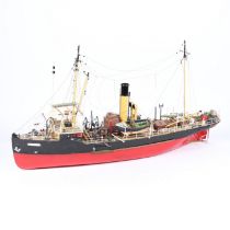 A LARGE 20TH CENTURY MODEL OF A SHIP.