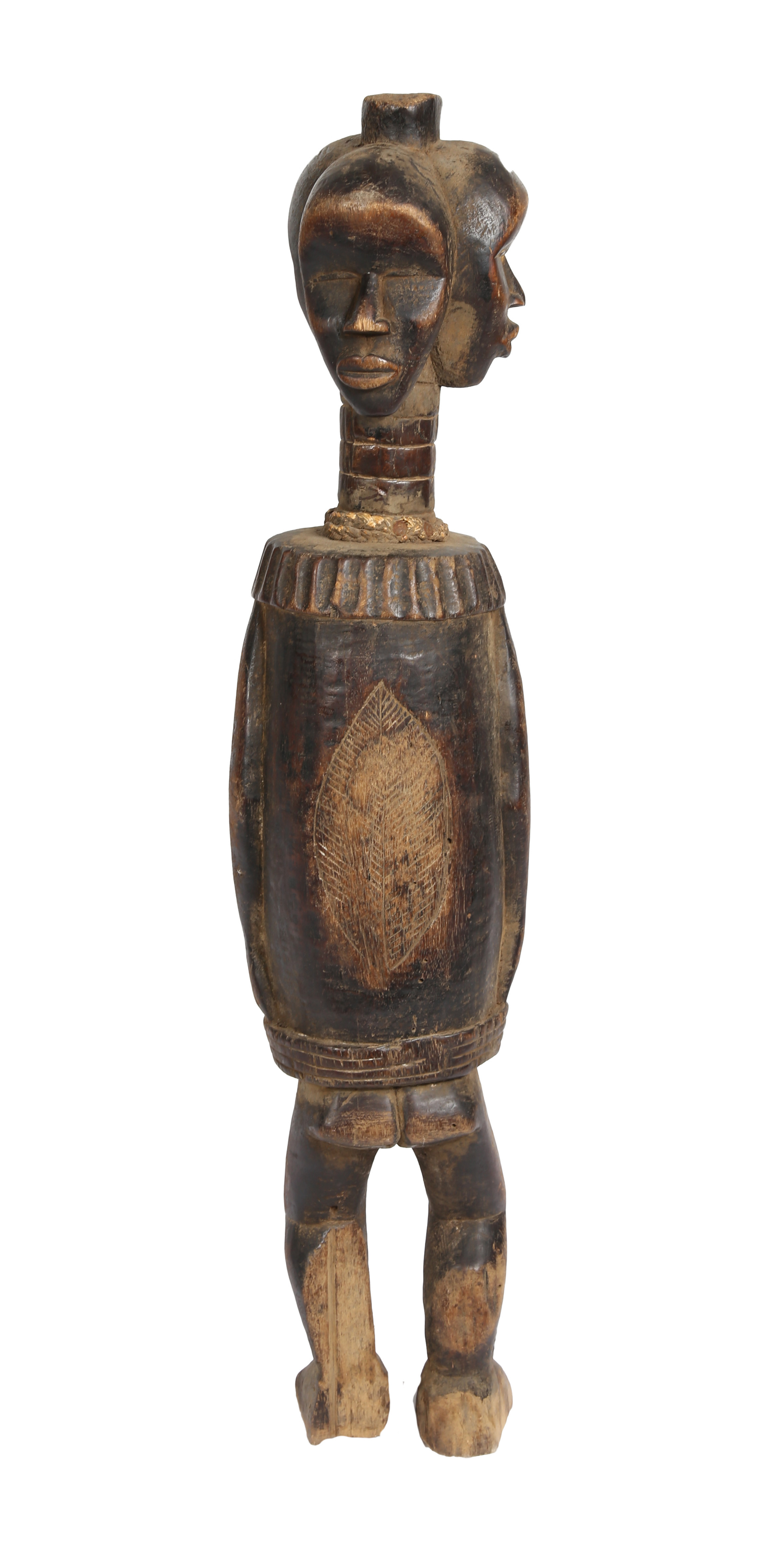 A DAN FIGURE SLIT DRUM, IVORY COAST/COTE D'IVOIRE. - Image 5 of 6