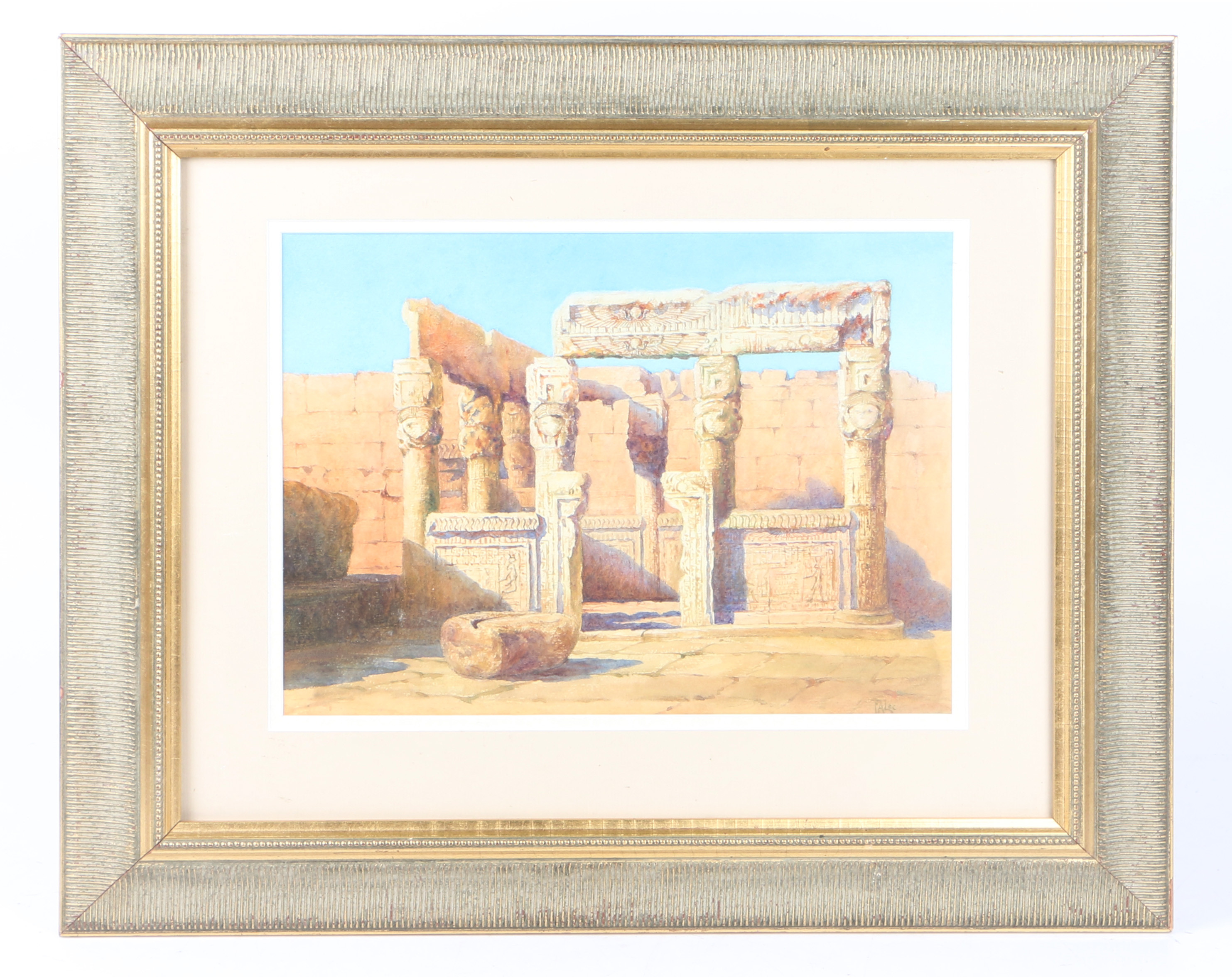 FRANCES ANNE LEE (19TH CENTURY) "EGYPTIAN RUIN".