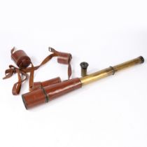 A LATE 19TH/EARLY 20TH CENTURY THREE DRAWER TELESCOPE BY DOLLAND OF LONDON.