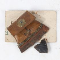 A CIRCA 1816 TIBETAN POCKET FLINT AND STEEL.