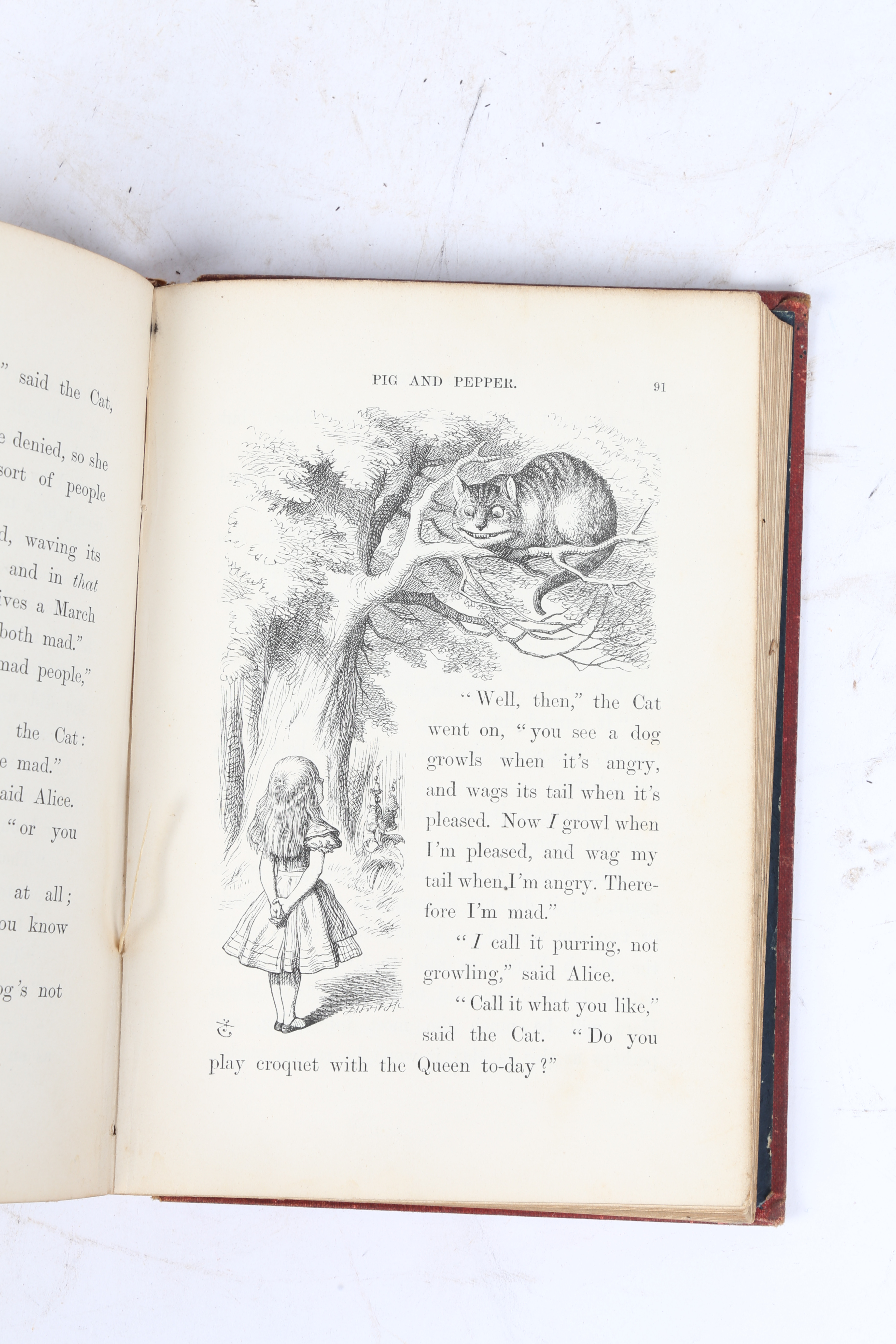 DODGSON (CHARLES LUTWIDGE) 'LEWIS CARROLL' "ALICE'S ADVENTURES IN WONDERLAND" 1ST EDITION 1869. - Image 5 of 6