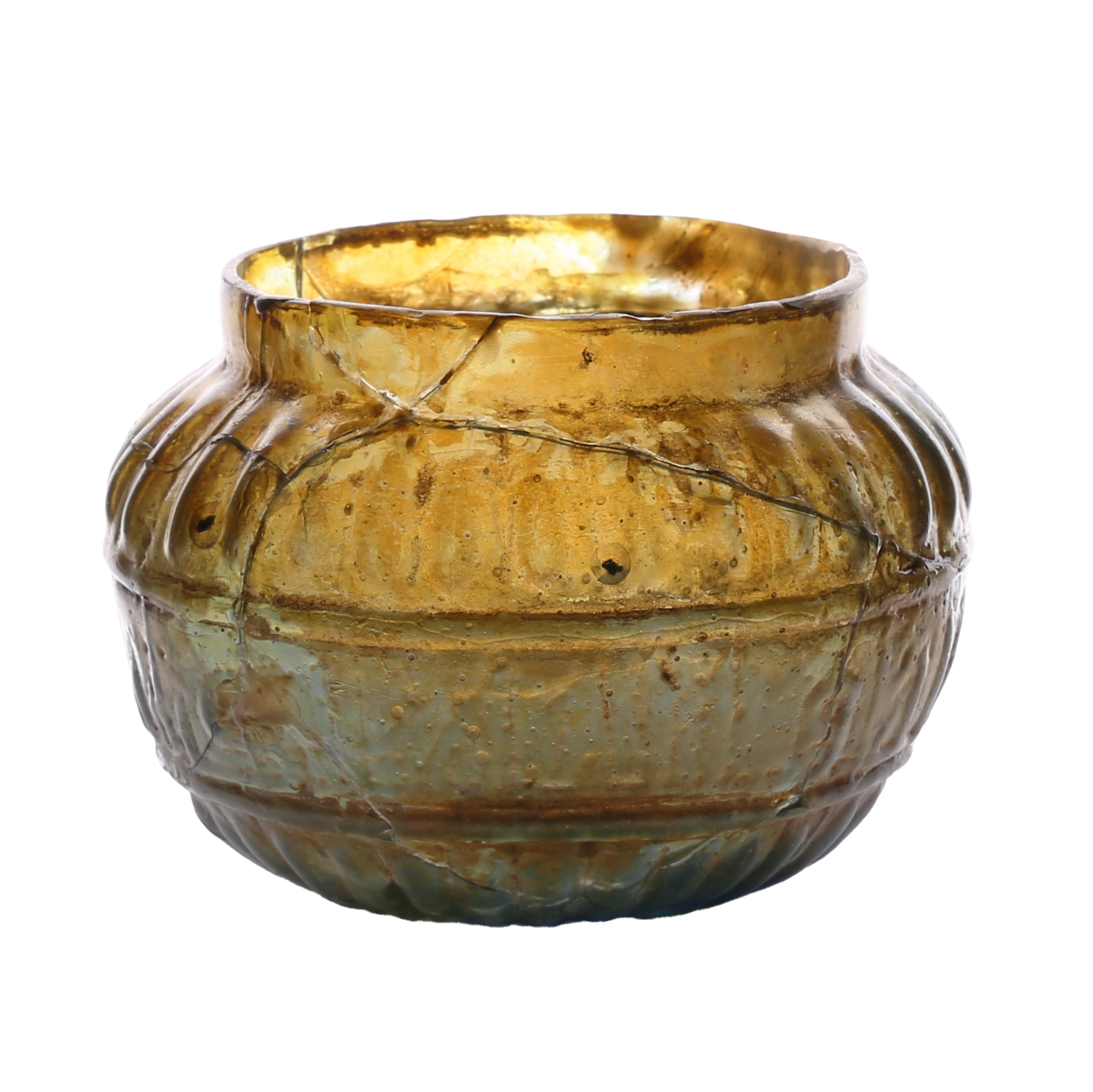 A ROMAN GLASS BOWL, 2ND – 3RD CENTURY A.D. - Image 2 of 2