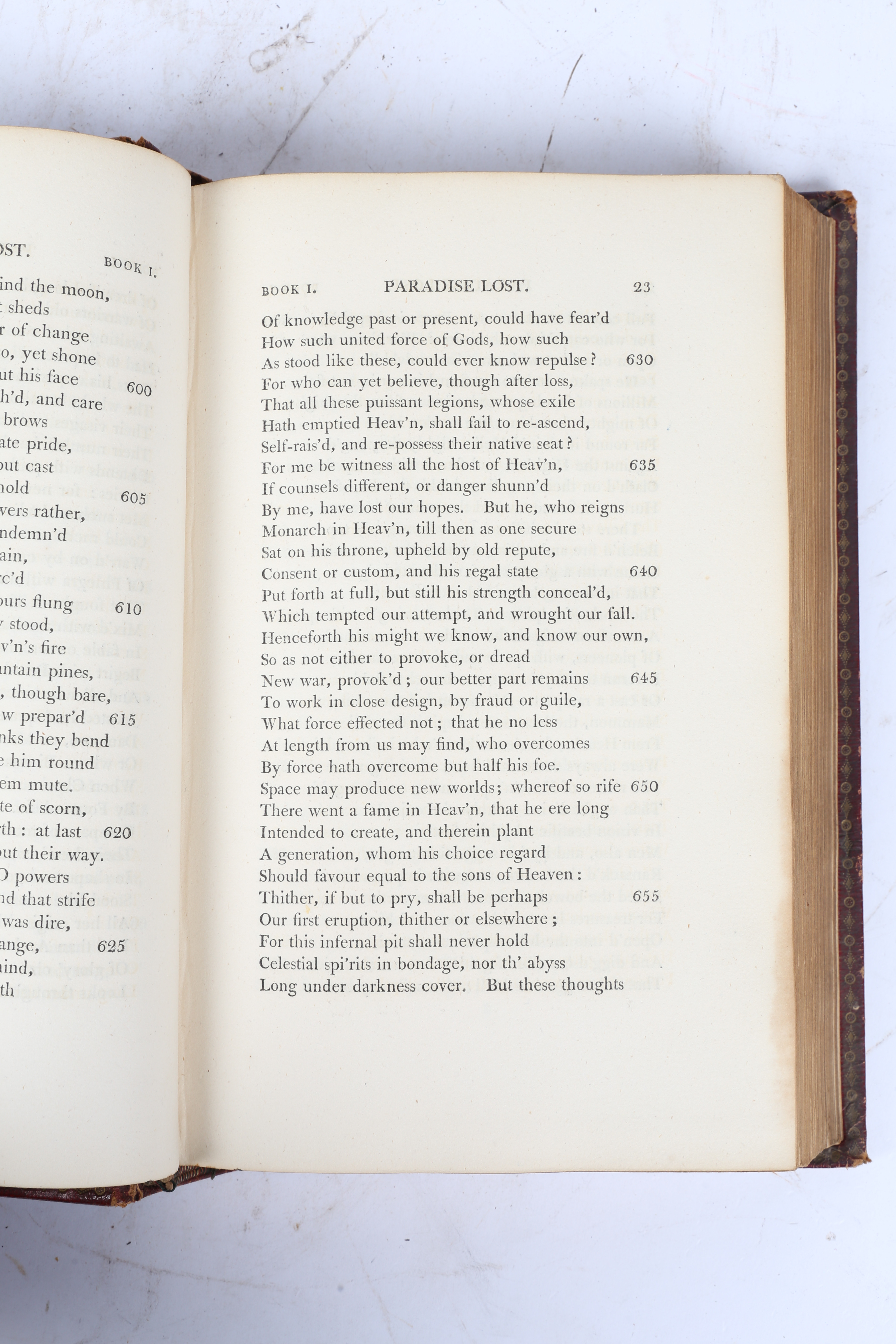 JOHN MILTON & SAMUEL JOHNSON "PARADISE LOST, WITH THE LIFE OF THE AUTHOR/TO WHICH IS PREFIXED THE CE - Image 5 of 7