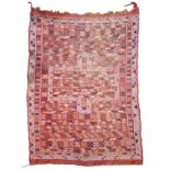 A UNUSUAL MOROCCAN BERBER RUG.