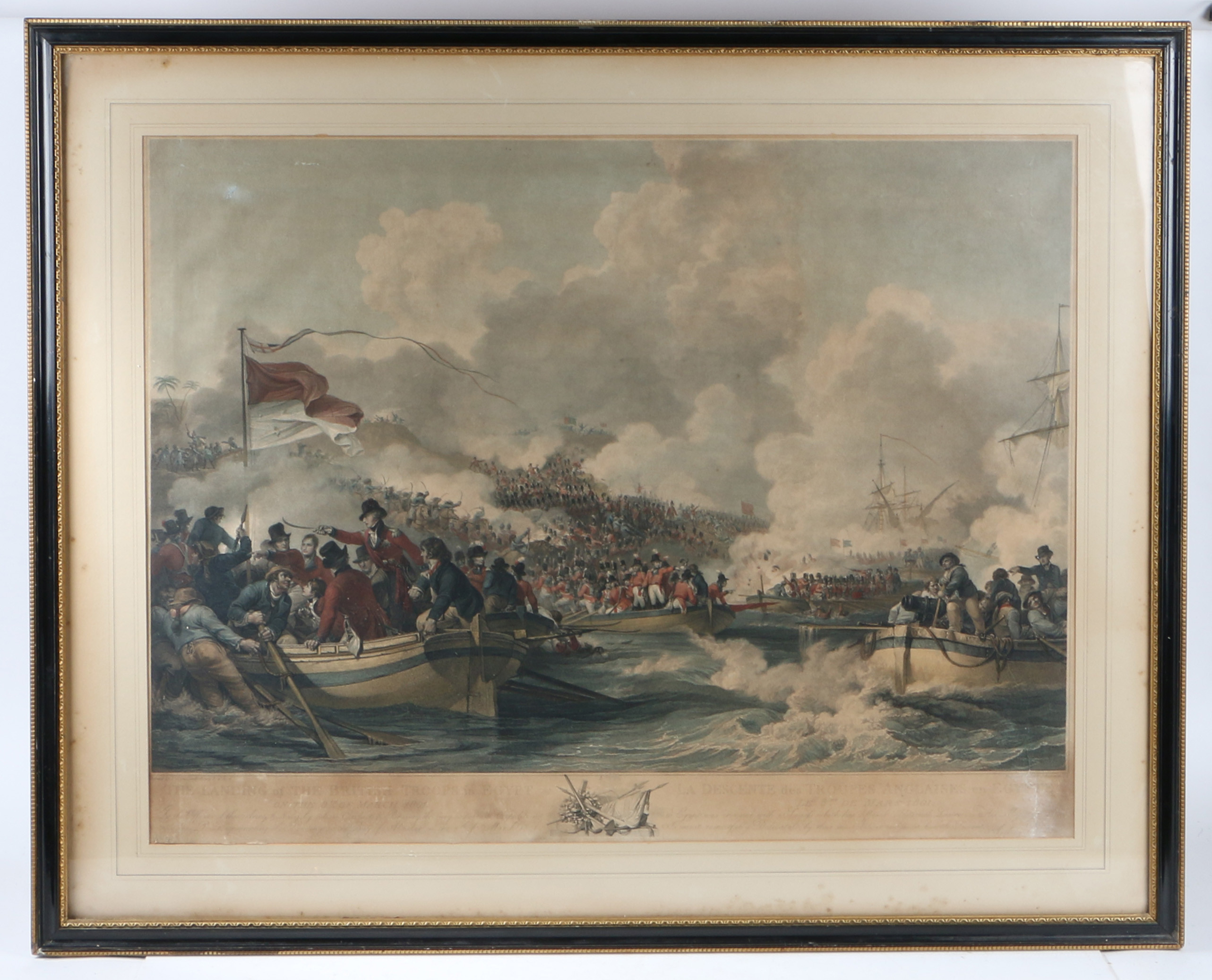 PHILLIP JAMES DE LOUTHERBOURG (1740-1812) "THE LANDING OF THE BRITISH TROOPS IN EGYPT ON THE 8TH MAR