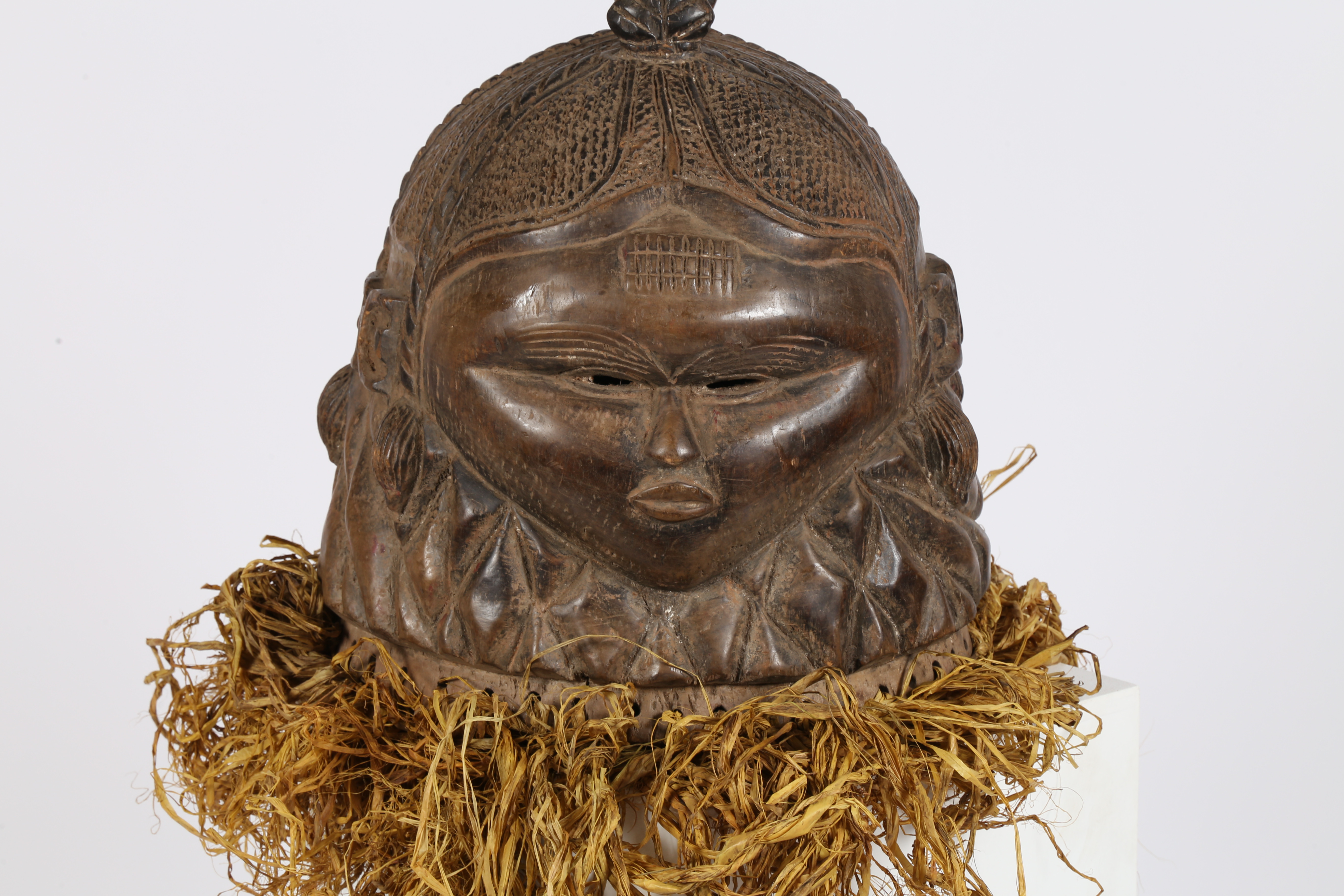 A MENDE HELMET MASK, SIERRA LEONE. - Image 3 of 7