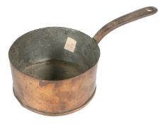 A SMALL19TH CENTURY COPPER PAN, ENGLISH.