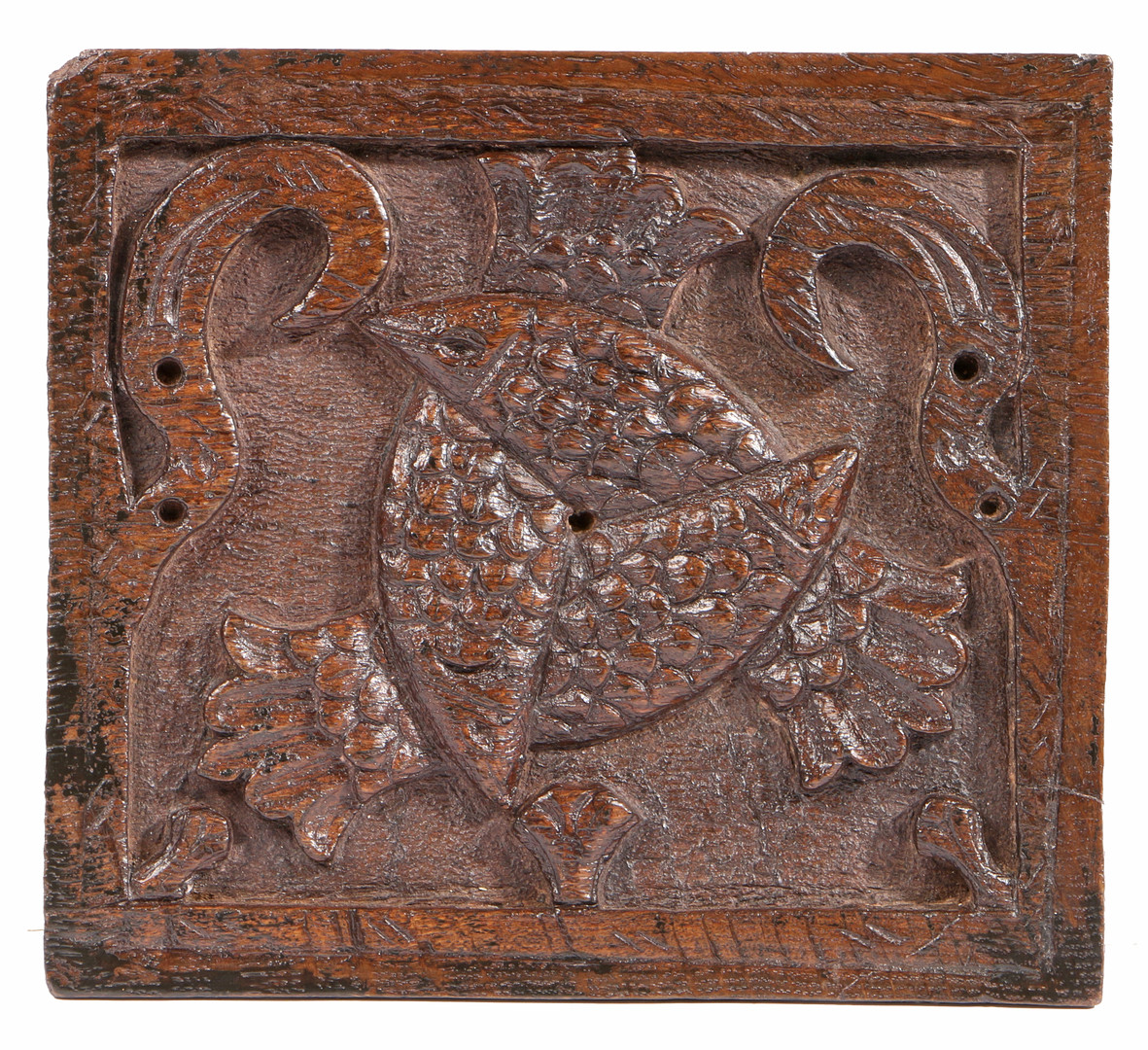 A MID-16TH CENTURY CARVED OAK PANEL, ENGLISH, CIRCA 1540-60.