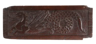 A CHARLES I CARVED OAK PANEL, CIRCA 1630.