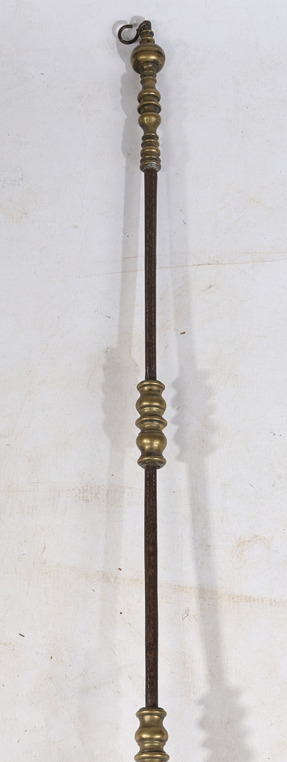 A BRASS AND IRON WARMING PAN, DUTCH, CIRCA 1700. - Image 3 of 5