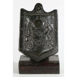 A RARE CHARLES I BRONZE WOOL WEIGHT, CIRCA 1630.