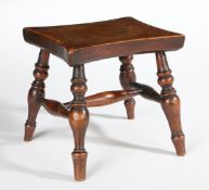 A FRUITWOOD TABLE-TOP STOOL/CANDLE-STAND, ENGLISH, CIRCA 1820.