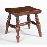 A FRUITWOOD TABLE-TOP STOOL/CANDLE-STAND, ENGLISH, CIRCA 1820.