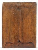 A HENRY VII/VIII OAK PARCHEMIN PANEL, CIRCA 1500-20.