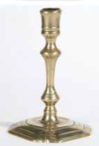 A GEORGE II PAKTONG SOCKET CANDLESTICK, CIRCA 1750.