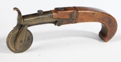 A 19TH CENTURY GUNPOWDER TESTER OR EPROUVETTE, ENGLISH.