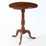 A GEORGE III ELM AND ASH TRIPOD OCCASIONAL TABLE, WITH A ONE-PIECE WELL-FIGURED TOP, CIRCA 1790.