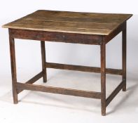 AN EARLY 18TH CENTURY OAK CENTRE TABLE, ENGLISH/WELSH, CIRCA 1700-40.