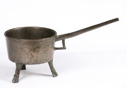 A LARGE CHARLES II BRONZE SKILLET, SOUTH-EAST, CIRCA 1680.