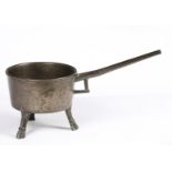 A LARGE CHARLES II BRONZE SKILLET, SOUTH-EAST, CIRCA 1680.