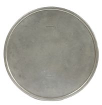 AN EARLY 19TH CENTURY PEWTER SCALE PLATE, CIRCA 1825.