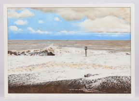 AN STORMY DAY ALDEBURGH BY ALLAN WILLIAMS