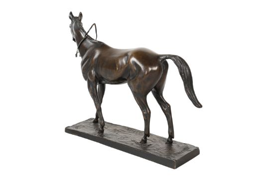 IRENEE ROCHARD (1906-1984) BRONZE SCULPTURE OF ATTILA. (d) - Image 3 of 7