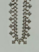 Victorian Era Silver Fancy Collar Necklace