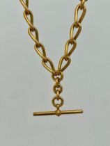 Antique Gold Filled Albert Chain Necklace
