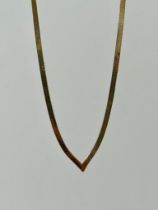 Vintage Herringbone Style Necklace Collar Chain