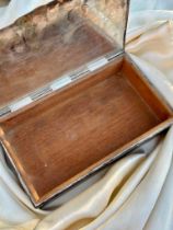 Large Antique Silver Box Stamped Cartier